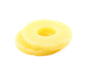 Canned pineapple slice composition