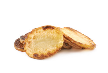 Fried potato slice composition