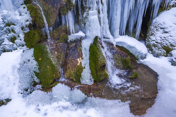 Ftozen waterfall