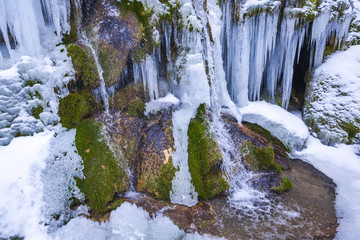 Ftozen waterfall