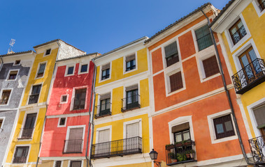 Obraz premium Colorful houses in the historic center of Cuenca, Spain