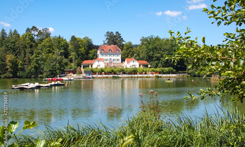 "Bad Nauheim Kurpark und Teich" Stockfotos und lizenzfreie Bilder auf