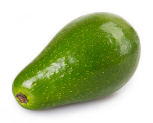 Fresh avocado on white background