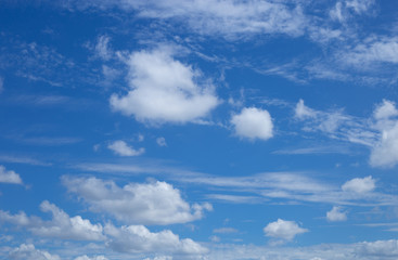Beautiful blue sky with cloudscape