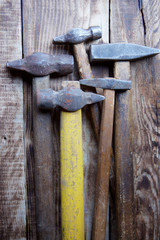 A set of working vintage hammers