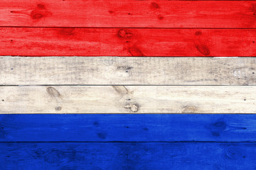 Wooden flag of Croatia