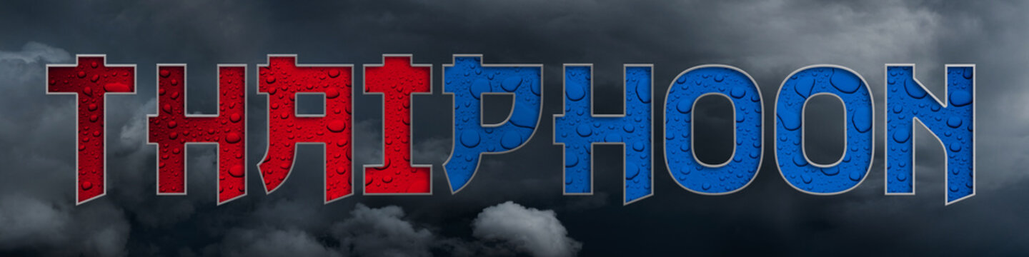 Idea for typhoon devastating Thailand.