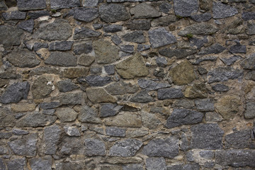 the stone wall of great stones and mortar