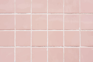 Fototapeta na wymiar Pink pastel tiles textured wallpaper