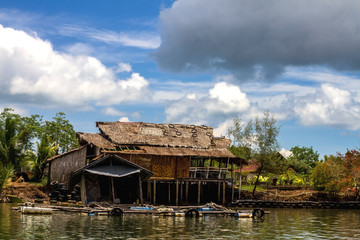 An Abandoned House / Exterior An Abandoned Of Old House Building In Rural Thailand.