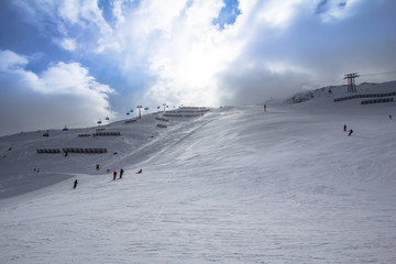 Beatifull slope in the Alps