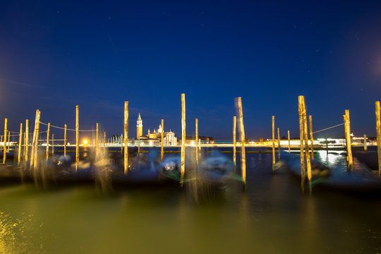 View to San Giorgio Maggiore at night, Venice