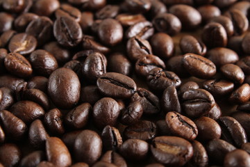 background of coffee and spoon wooden background