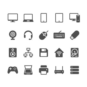 Computer glyph icons