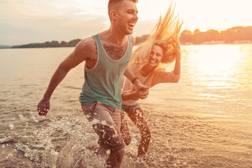 Having fun on a hot summer day