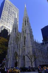 Fototapeta na wymiar St. Patricks Cathedral in Manhattan, New York City, New York, USA, Nordamerika
