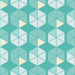 Seamless abstract geometric pattern. Hexagons texture. Textile rapport.