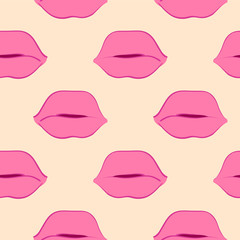 Sexy lips seamless pattern