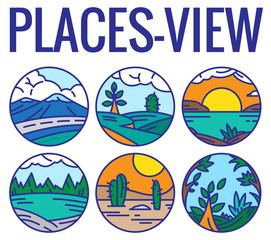 Places View Vector