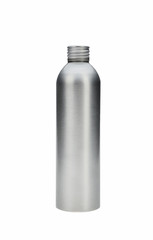 no icon metalic bottle for cosmetics isolated