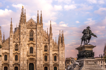 Fototapeta na wymiar Duomo di Milano, Italy 