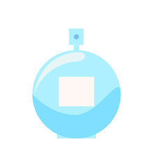 Obraz premium Perfumes in Glass Bottle, Vector Illustration