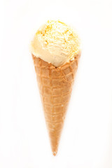 vanilla ice cream cone