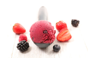 scoop with ice cream