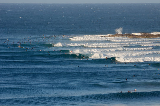 Snapper Rocks, iconic surf spot and the most southerly beach of the Gold Coast, Australia
