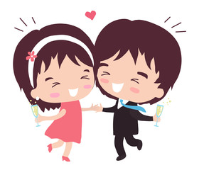 Празднование повышения на работе