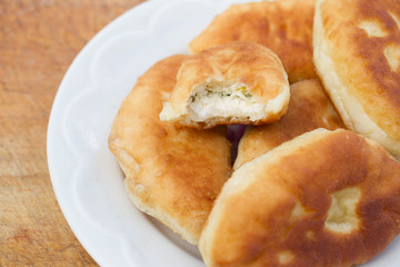 homemade rolls with cheese, green onions, dill