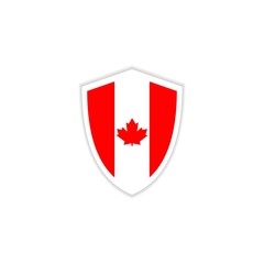 Canada Flag Emblem Vector Template Design Illustration
