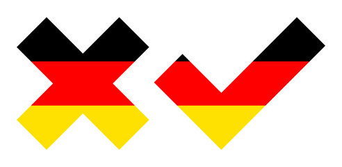 Check Marks Germany Flag