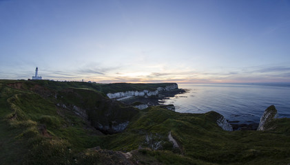 Fototapeta na wymiar Panoramic of Coastal Landscape