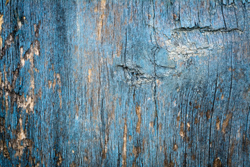 Fototapeta na wymiar Blue vintage wood background. Blue abstract background. Top views.