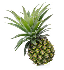 Fototapeta premium Raw fresh pineapples, isolated on white background.