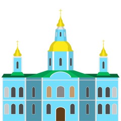 Church icon. Flat image.