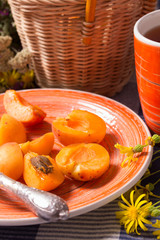 Still life with apricot