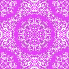 Decorative wallpaper for interior design. Modern geometric floral ornament. Seamless vector illustration