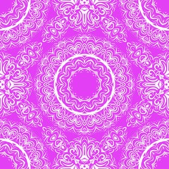 Seamless vector pattern. Geometric floral ornament. For Interior decoration, wallpaper, presentation, fashion design, print.