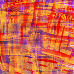 Abstract watercolor hand painted background on paper in vivid colors