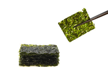 Nori Seaweed isolated on white background
 - obrazy, fototapety, plakaty