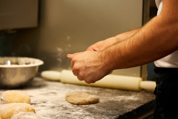 Kneading Dough For Pizza