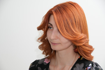 Obraz premium Girl with red hair