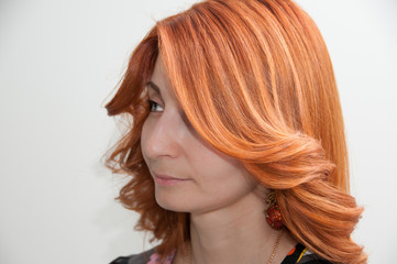 Obraz premium Girl with red hair