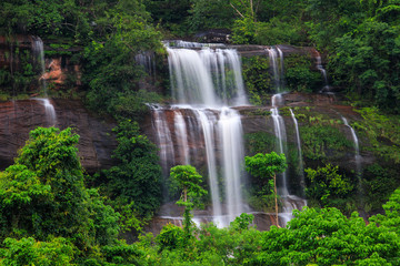 Tad-Wiman-Thip waterfall, Beautiful waterwall in Bung-Kan province, ThaiLand.