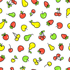 Colorful summer season seamless vector pattern.