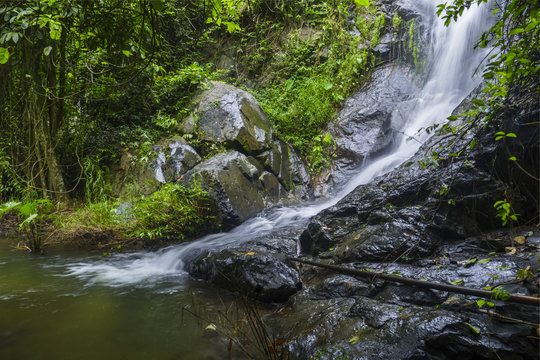 water fall at Wlang Ko Sai National Park, Lumpang province, Thailand