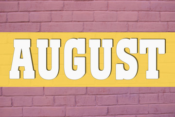 Obraz premium August On Purple Bricks Texture