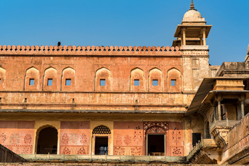 Obraz premium Scenic view of Amber or Amer fort in Jaipur, India